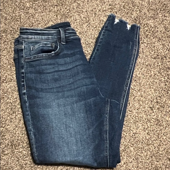 Vervet Denim - Vervet high rise skinny jeans frayed hem